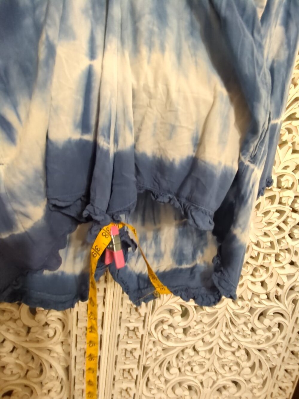 L π ππ Boho Long Sleeve Tie Dye Romper Shorts - Picture 11 of 16